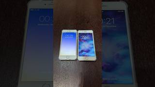 iPhone 6 Plus on iOS 9 vs iPhone 7 Plus on iOS 15 boot up test shorts iphone ios9 ios15 [upl. by Marquet]