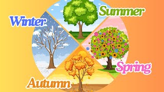 Four Seasons Song  Learn About Spring Summer Fall and Winter  Fun Educational Song for Toddlers [upl. by Joeann86]