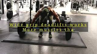 How to do Wide grip deadlifts [upl. by Etteuqal]