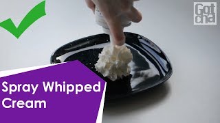 Short howto video  Spray Whipped Cream [upl. by Stuppy]