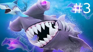 Hungry Shark Evolution  Hammer Headed Shark unlocked। 3Rd shark of game DeepDive02 [upl. by Suckram]