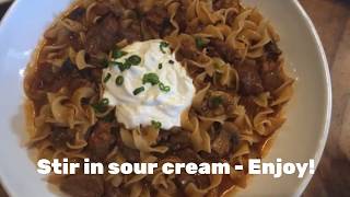 Instant Pot Stroganoff Vegetarian Plant Based or Meat [upl. by Nattie6]