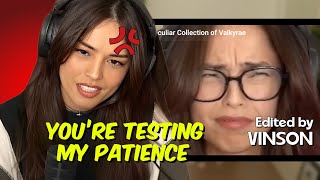 Valkyrae REACTS to Vinsons Edit quotPeculiar Collection of Valkyraequot [upl. by Souza]