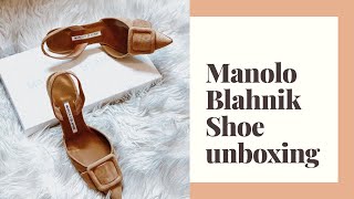 MANOLO BLAHNIK UNBOXING MAYSLI  DadouChic [upl. by Uziel]