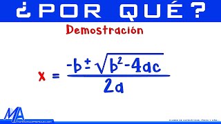 Demostración de la fórmula general [upl. by Ydoow591]