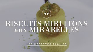 Biscuits mirlitons aux mirabelles du chef Valentin Néraudeau [upl. by Aenea]