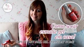 CriaDiva Como secar esmalte gel em casa  Esmalte que muda de cor [upl. by Akaenahs]