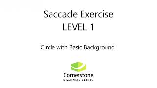 Vestibular amp Concussion Exercise  Saccade Level 01 [upl. by Pattie]