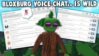 trying out NEW VOICE CHAT IN BLOXBURG it was wild [upl. by Fanchon861]