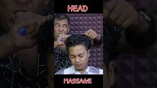 Head massage with massive oil asmr shorts asimbarber asmrclinic [upl. by Quin]