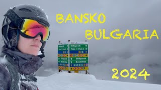 Skiing in Bansko Bulgaria 2024  Skiing on all slopes [upl. by Pope]