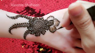 Arabic Mehendi Design Latest for Right Hand Backside  Gulf Mehandi Simple 2024 Mehndi HENNAART [upl. by Acilgna991]