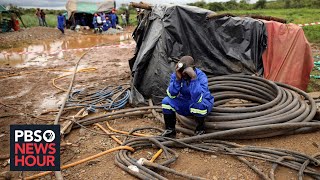 Workers in Zimbabwe exposed to toxic mercury in illegal gold mining operations [upl. by Hufnagel]