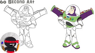 NEW How to Draw Buzz Lightyear  Toy Story [upl. by Yrrag]