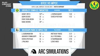 Bromley Town CC Twenty20 v Wickham Park CC WPCC T20 [upl. by Jonny]