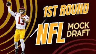 Full 1st Round Mock Draft with trades nfl nfldraft nfldraft2024 [upl. by Nolyag]