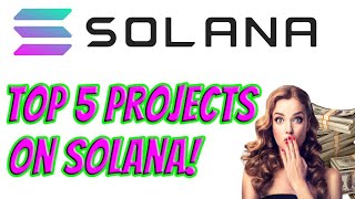 Top 5 Altcoin Projects built on Solana  100X Gems [upl. by Winna682]