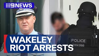 Six arrested over alleged involvement in Wakeley church riot  9 News Australia [upl. by Sredna]