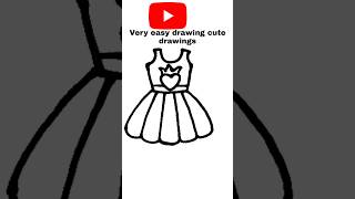 🤣how to draw princess dress drawing easy with colour girl dress drawing gown saree drawing frock art [upl. by Tihw]