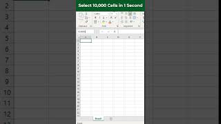 Select 10000 Cells in 1 Second in MS Excel excel exceltips exceltutorial [upl. by Laughlin]