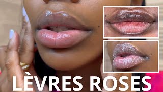 SECRET BEAUTÉ COMMENT AVOIR DES LÈVRES ROSES ET BIEN HYDRATÉES EN 2 MINUTES [upl. by Kellsie279]