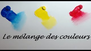 Tutoriel Peinture Débutants  Le mélange des couleurs acryliques [upl. by Mixam]