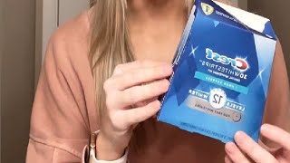 Crest 3D Whitestrips 1 Hour Express Teeth Whitening Strip Kit Review [upl. by Nobe]