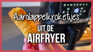 Aardappelkroketjes uit de Airfryer [upl. by Ahseined438]