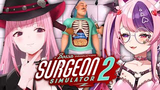 Ironmouse amp Mori Calliope Play SURGEON SIMULATOR 2 [upl. by Adnawaj]