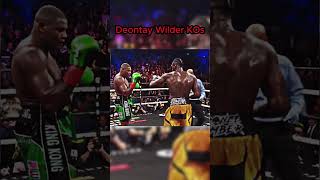 Deontay Wilder Knockouts shorts boxing [upl. by Adnirual]