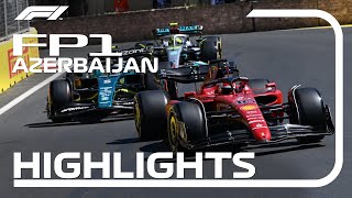 FP1 Highlights  2022 Azerbaijan Grand Prix [upl. by Thorn722]