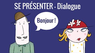 Se présenter en français fle dialogue niveau A1 débutant – communication 1bis [upl. by Ahael]