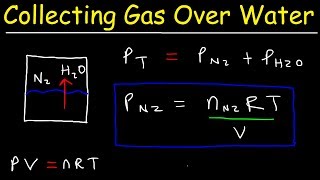 Collecting Gas Over Water Practice Problems  Chemistry Gas Laws [upl. by Anthea689]