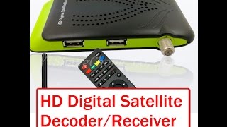 Mini HD Digital Satellite Receiver Overveiw [upl. by Pierrette]