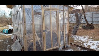 Installing the new shed door and gathering firewood  Nov 17 2024 [upl. by Ennasirk]