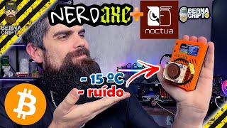 NerdAxe with Fan Noctua NFA4  Nothbridge Heat Sink  BERNA CRIPTO [upl. by Tnattirb]