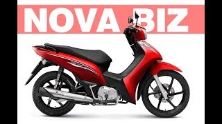 Nova Honda Biz  Ficha Técnica Preço [upl. by Vanda318]