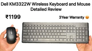 Dell KM3322W Wireless Keyboard and Mouse Detailed Review  3Year Warranty [upl. by Artekal]