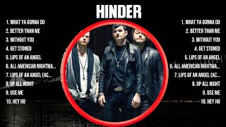 Hinder Top Of The Music Hits 2024  Most Popular Hits Playlist [upl. by Killy594]