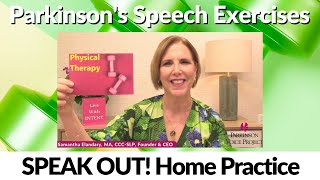 Parkinsons Speech Exercises PHYSICAL THERAPY [upl. by Nicholle598]