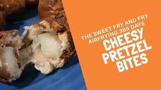 Cheese filled pretzel Bites  airfried [upl. by Nimzay301]