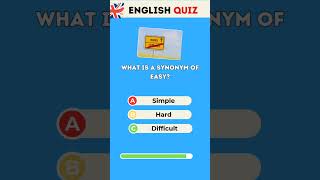 Synonym of easy english vocabulary quiz [upl. by Wilkie]