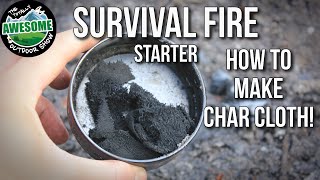 Emergency Survival Fire Starter  Char Cloth  TA Outdoors [upl. by Laroy]