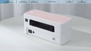 Phomemo PM241BT Tutorial How to Use and Setup Shipping Label Printer 241BT丨Instruction Manual 2024 [upl. by Iadrahc]