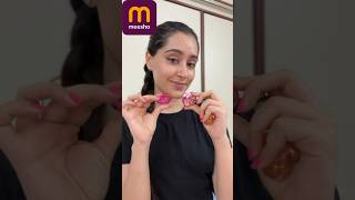 Trying under Rs 50 Heart Shaped Lip Glosses from Meesho [upl. by Clevie]