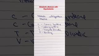 Causes of Metabolic Alkalosis with Hypokalemia MNEMONIC [upl. by Berl64]