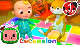 How to Do the Looby Loo  1 Hour of CoComelon Animal Time Dance Songs  Nursery Rhymes for Kids [upl. by Dnomayd]