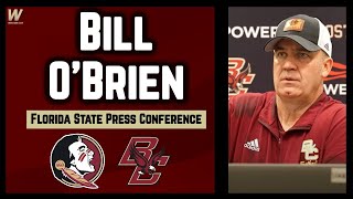 Boston College Coach Bill OBrien Florida State Postgame Press Conference  Warchant TV FSU [upl. by Batchelor]