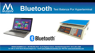 Balanza HY 918 Bluetooth Test por Hyperterminal [upl. by Launam]