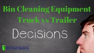 Compare Bin Cleaning Equipment  Truck Bin Cleaners vs Trailer Bin Cleaners [upl. by Rosenbaum]